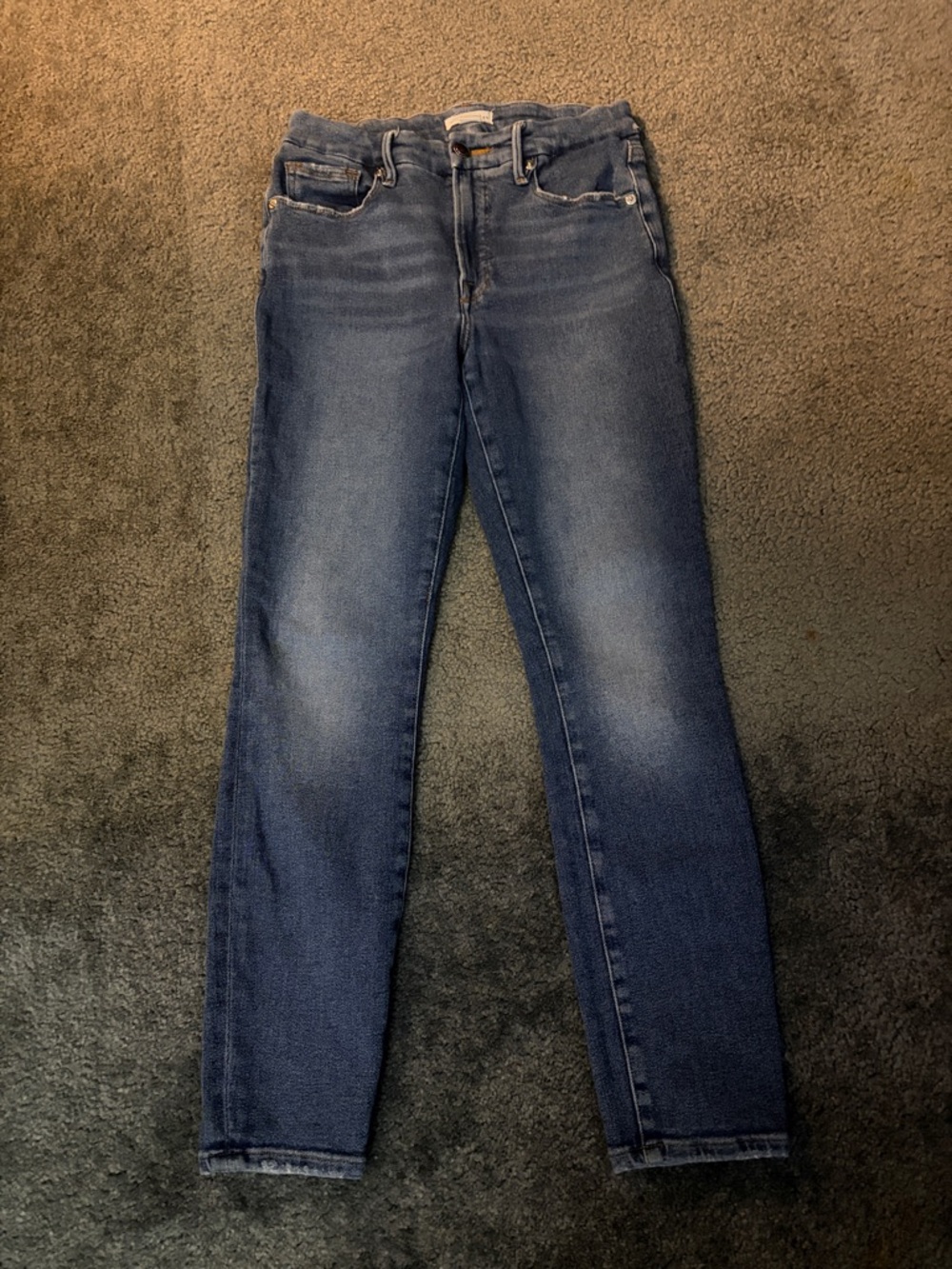Good American Medium-Dark Blue Skinny Jeans